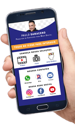 Chega de gastar com cartão ou folder impresso! Solicite o seu Cartão Interativo, alcance mais pessoas e venda mais.