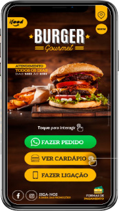 modelo_cardápio_interativo_Real Quando o cliente ao *clicar no lanche escolhido ira abrir o whatsapp com uma mensagem já configura* onde está solicitado o lanche que ele escolheu, nome dele, telefone, endereço de entrega muito simples agora “só finalizar a venda”.